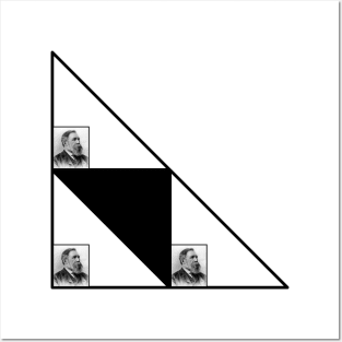 Right Engels - Friedrich Engels Right Angles Funny Philosophy Design Posters and Art